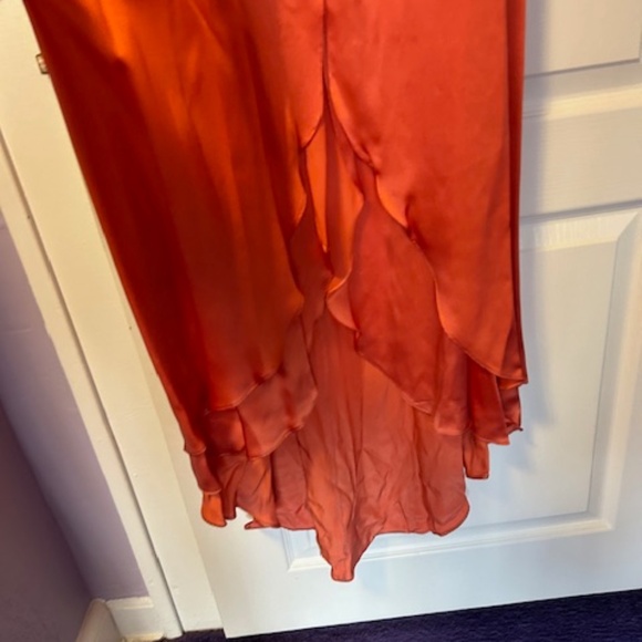 Jovani orange formal gown - Size 10 - Picture 3 of 7